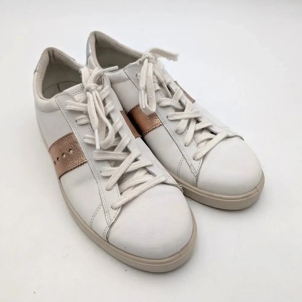 Ecco Street Lite Retro Sneaker Shoes Women's White Size US10-10.5 EU41